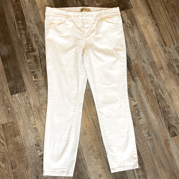 Democracy Women’s “Ab” Technology Straight High Waist Ankle Stretch Jeans, Sz 12 - Picture 1 of 10